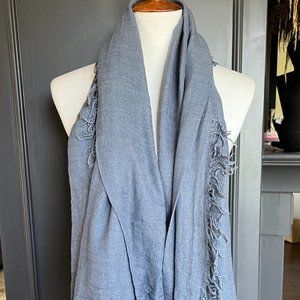 New Authentic Chan Luu Cashmere Silk Scarf Color: Flint Stone